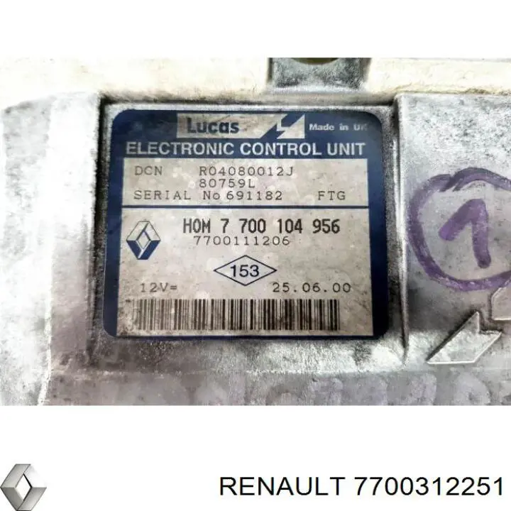  Renault (RVI) 7700312251
