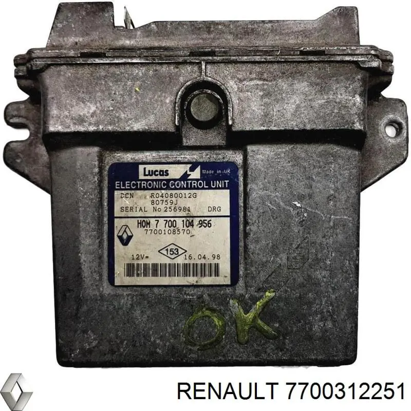  Renault (RVI) 7700312251 цена, от 16.91 USD