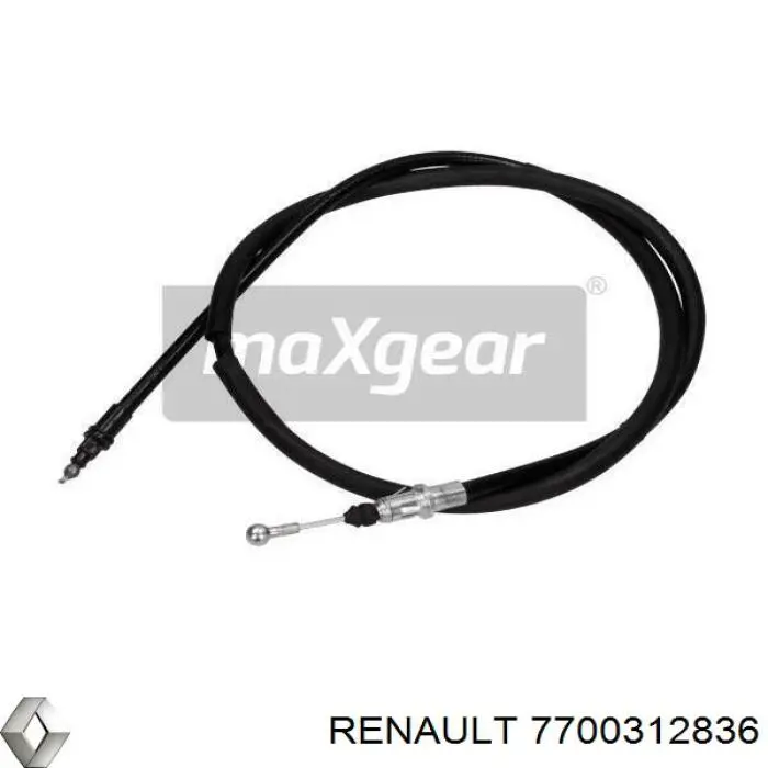 Трос стояночного тормоза задний правый Renault (RVI) 7700312836 цена, от 8.88 USD
