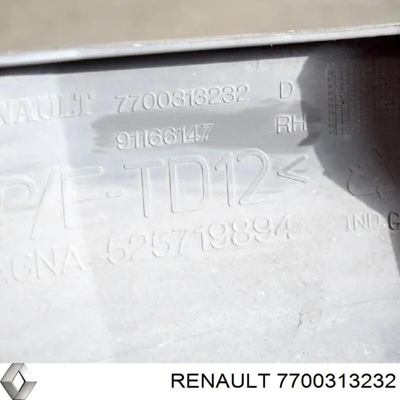 Купить 7700313232 Renault (RVI) Бампер задний, правая часть