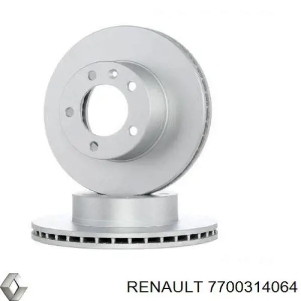 Диск тормозной передний Renault (RVI) 7700314064