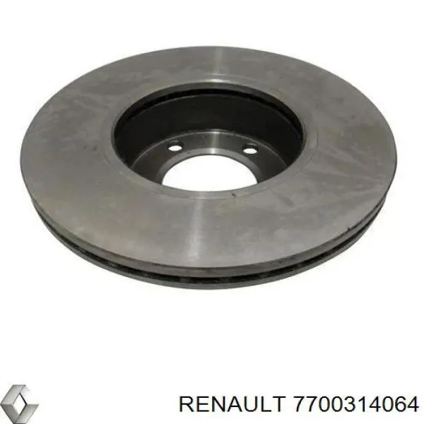 Передние тормозные диски 7700314064 Renault (RVI)