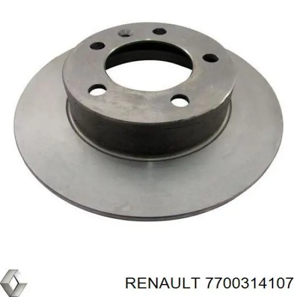 7700314107 Renault (RVI) disco do freio traseiro