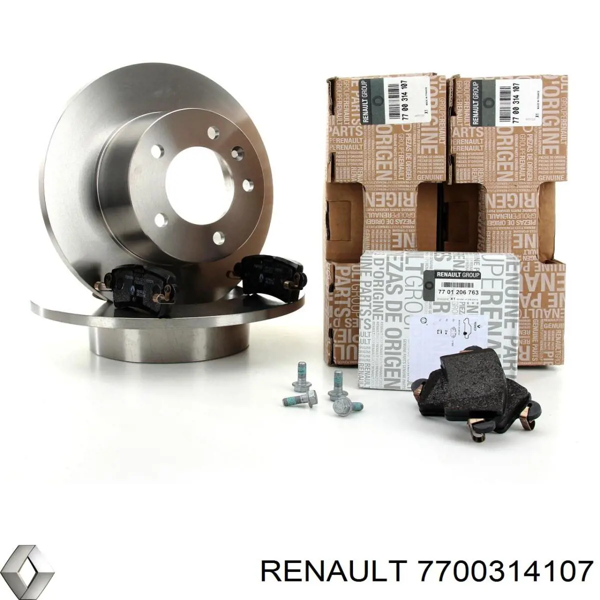 Тормозные диски 7700314107 Renault (RVI)