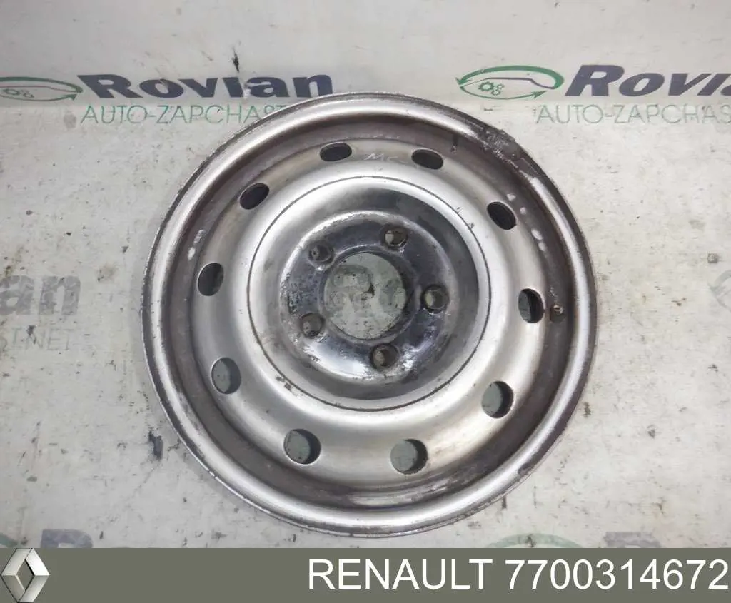 7700314672 Renault (RVI) диски колесные стальные (штампованные)