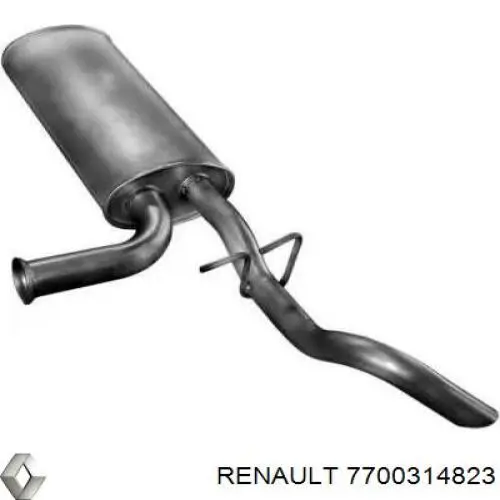 7700314823 Renault (RVI) Выхлопная труба