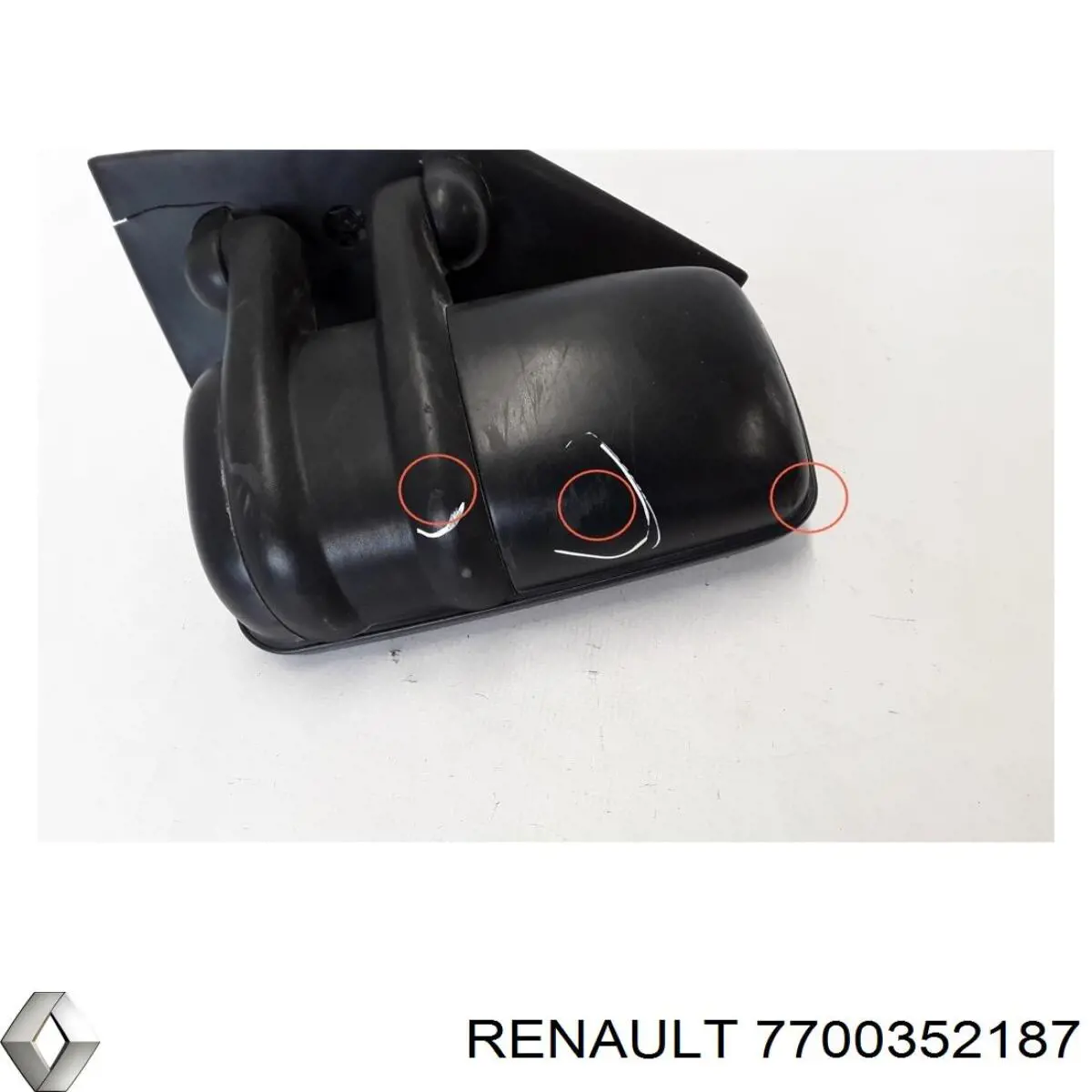 Зеркало заднего вида, левое Renault (RVI) 7700352187 цена, от 7.03 USD