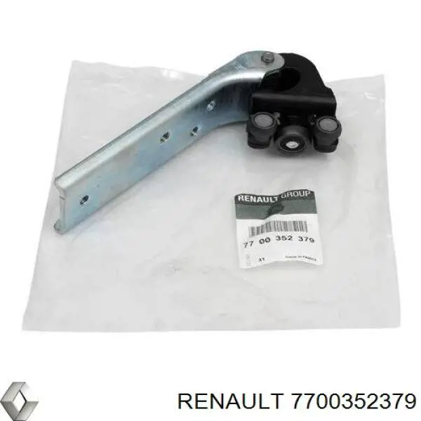 7700352379 Renault (RVI) rolo direito central da porta lateral (deslizante)