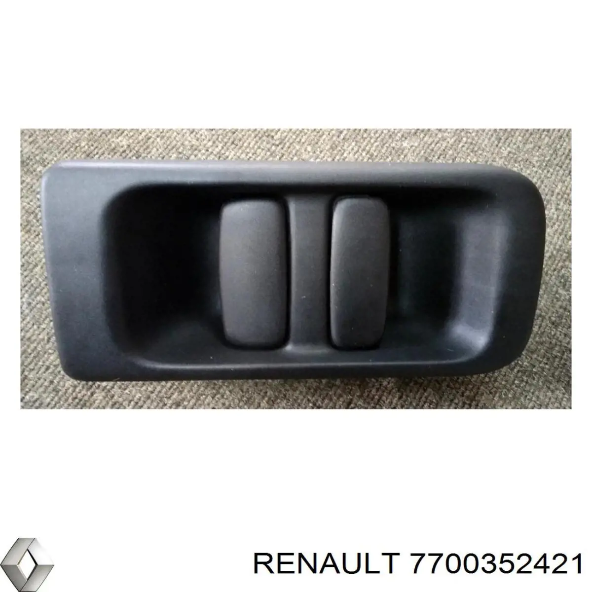 7700352421 Renault (RVI) maçaneta externa esquerda da porta lateral (deslizante)