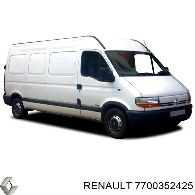 Ручка двери боковой (сдвижной) внутренняя левая 7700352425 Renault (RVI)