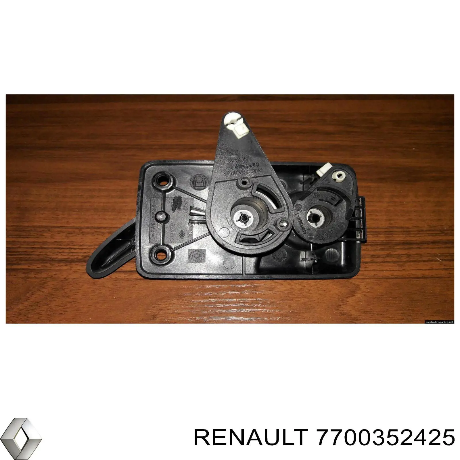 Ручка двери боковой (сдвижной) внутренняя левая Renault (RVI) 7700352425 цена, от 2.79 USD