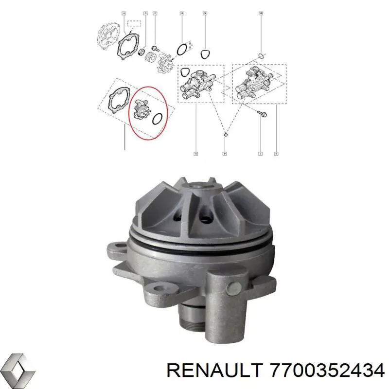 Купить 7700352434 Renault (RVI) 