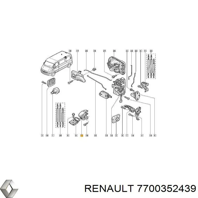  Renault (RVI) 7700352439 цена, от 12.67 USD