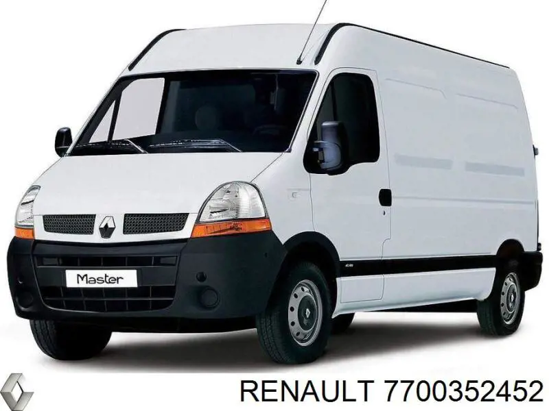 7700352452 Renault (RVI) Фиксатор/петля (зацеп) замка задней распашной двери, правый верхний