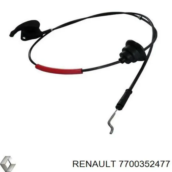 Трос открывания капота Renault (RVI) 7700352477 цена, от 96.67 USD