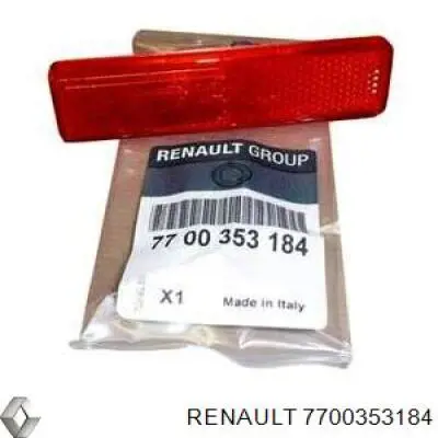 Отражатели света (световозвращатели) Renault (RVI) 7700353184 цена, от 9.56 USD