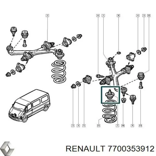 Купить 7700353912 Renault (RVI) 