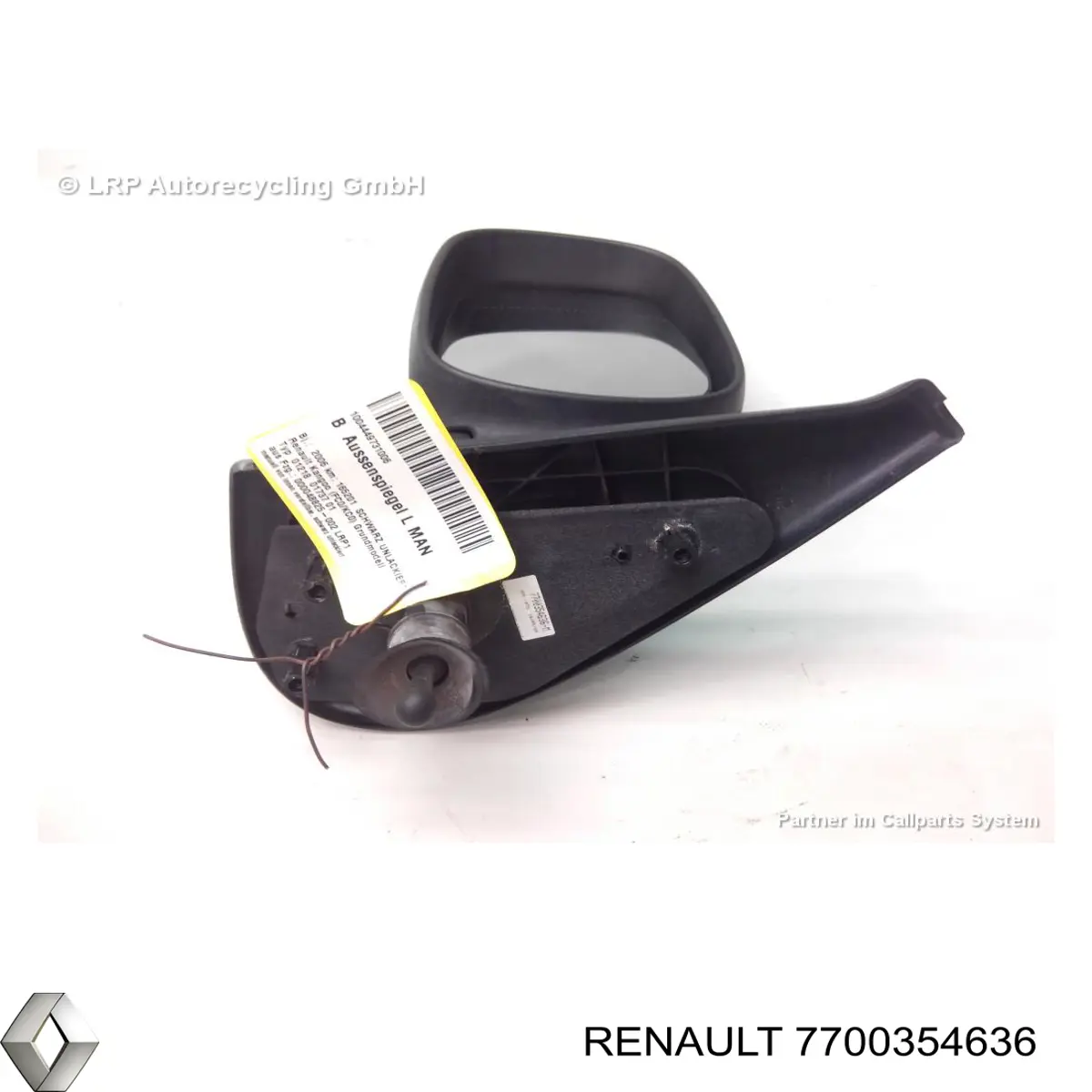7700354636 Renault (RVI) espelho de retrovisão esquerdo