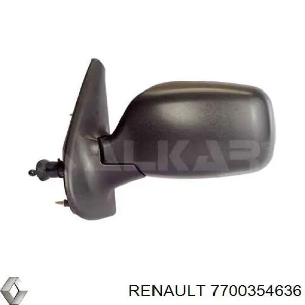 Зеркало заднего вида, левое Renault (RVI) 7700354636 цена, от 34.69 USD
