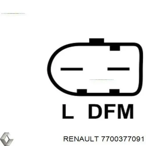 Автомобильный генератор Renault (RVI) 7700377091 цена, от 150.40 USD