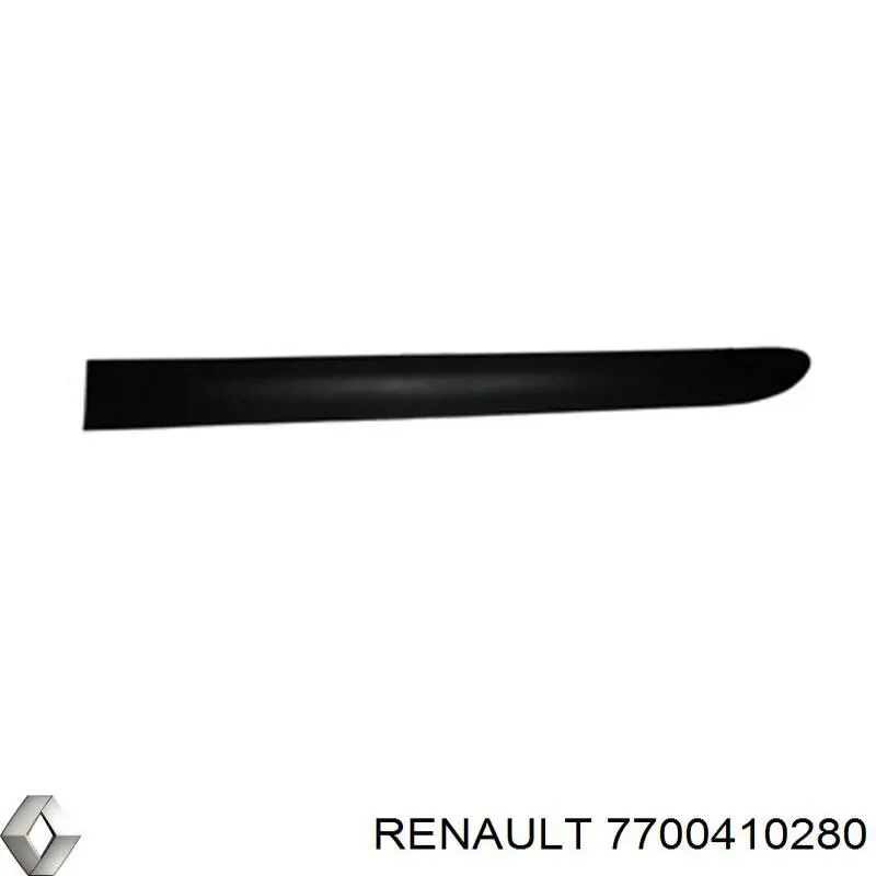 7700410280 Renault (RVI) moldura da porta traseira esquerda