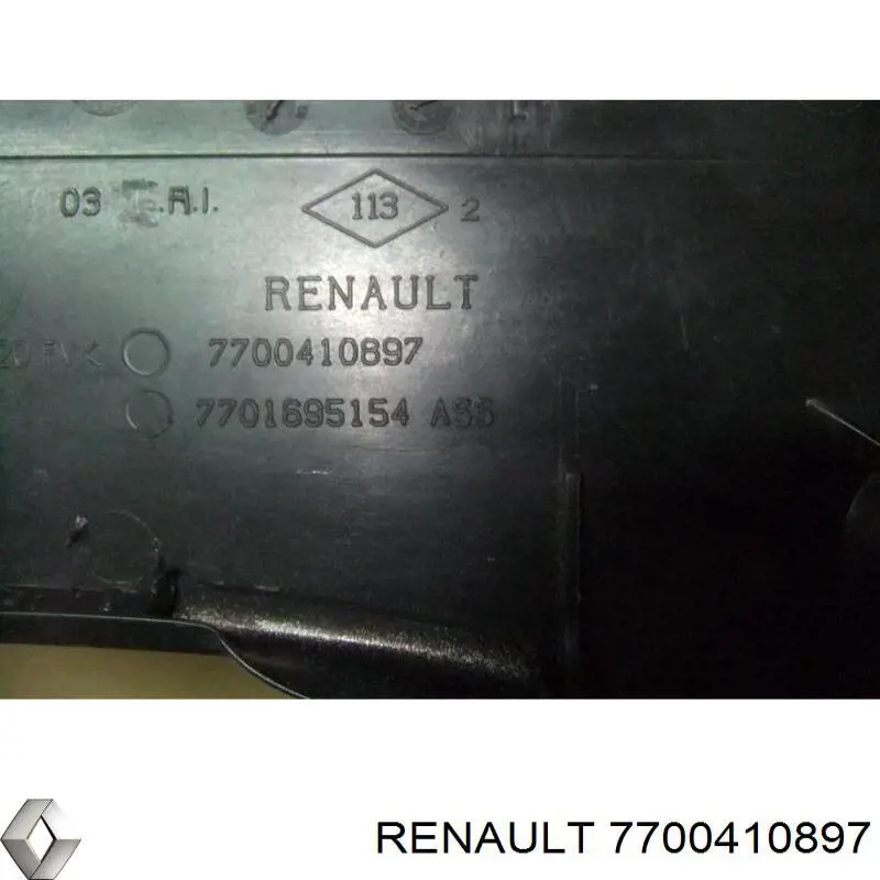 Spoiler de porta-malas (de 3ª/5ª porta traseira) para Renault Clio (B, C, B01)