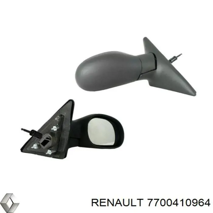 7700410964 Renault (RVI) espelho de retrovisão direito