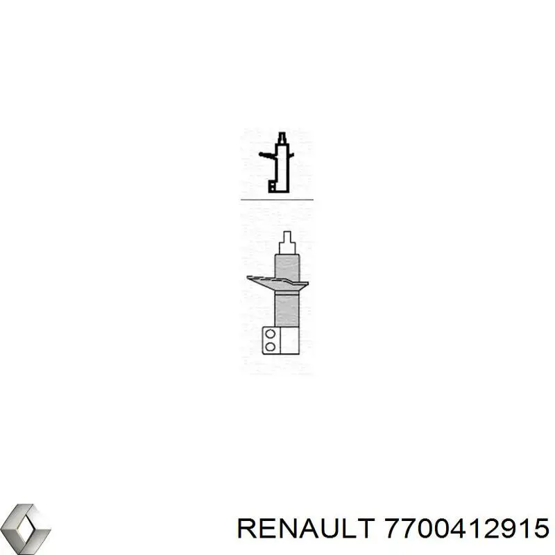 Купить 7700412915 Renault (RVI) Амортизатор передней подвески