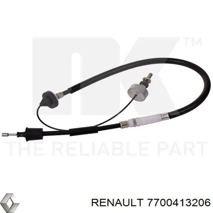 7700413206 Renault (RVI) cabo de embraiagem