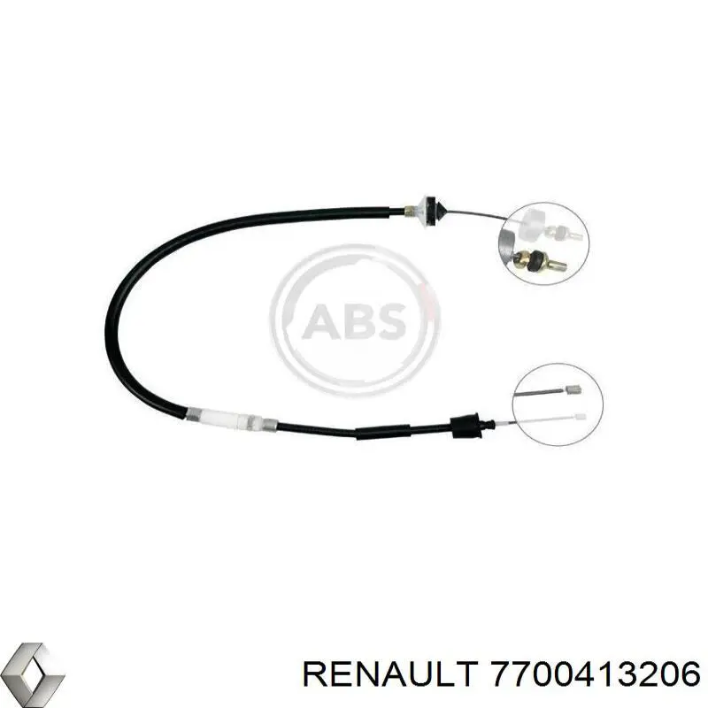 Купить 7700413206 Renault (RVI) Трос сцепления