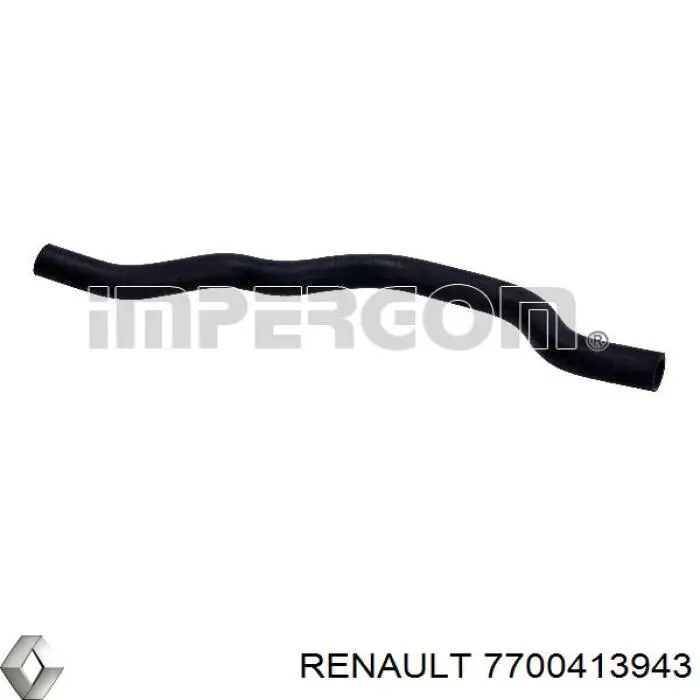 Шланг отопителя обратка 7700413943 Renault (RVI)