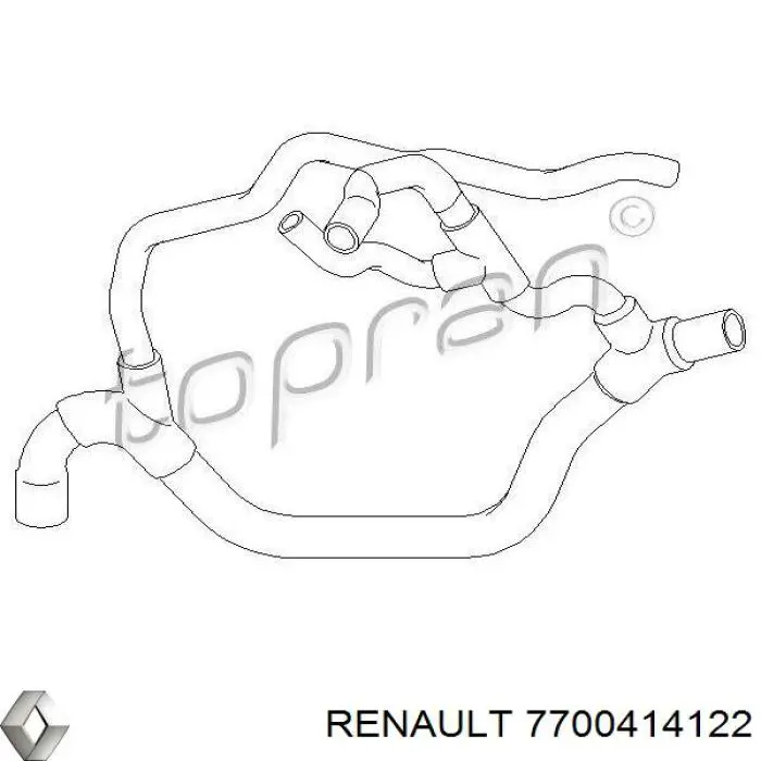 Шланг радиатора, нижний Renault (RVI) 7700414122 цена, от 105.04 USD