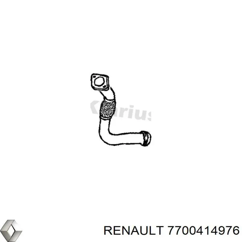 Приёмная труба 7700414976 Renault (RVI)