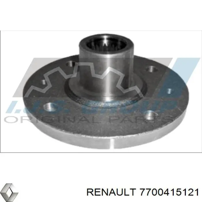 Cubo de rueda delantero 7700415121 Renault (RVI)