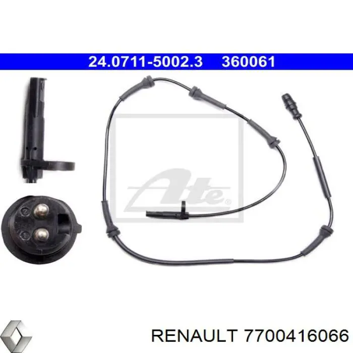 Датчик АБС (ABS) передний 7700416066 Renault (RVI)