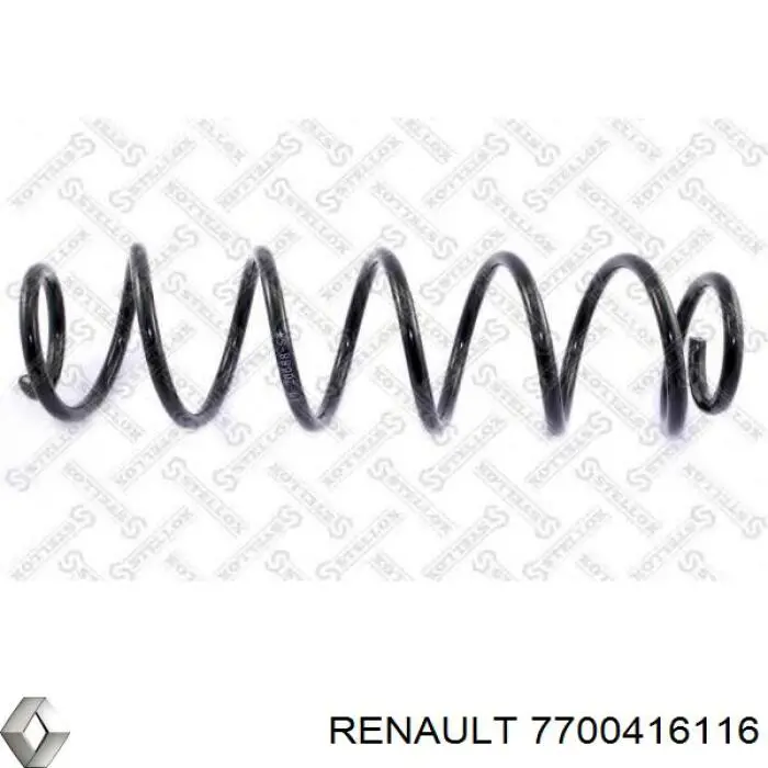 Muelle de suspensión eje trasero 7700416116 Renault (RVI)