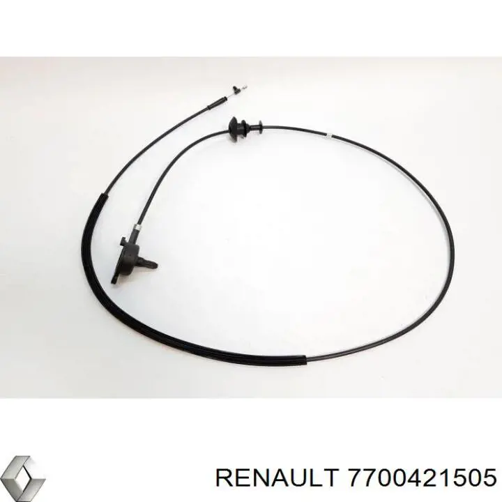 Трос открывания капота 7700421505 Renault (RVI)