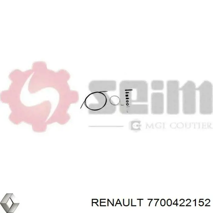 Трос/тяга газа (акселератора) Renault (RVI) 7700422152