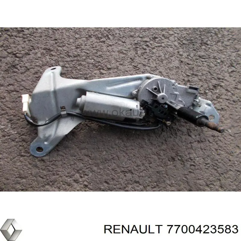 Мотор стеклоочистителя заднего стекла 7700423583 Renault (RVI)