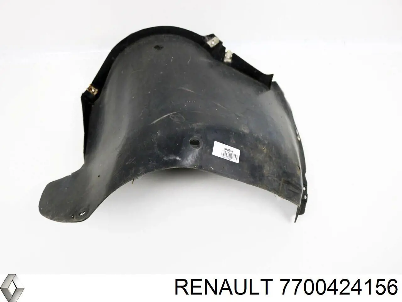 7700424156 Renault (RVI) guarda-barras direito traseiro do pára-lama dianteiro
