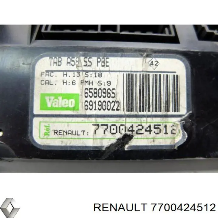 Регулятор вентилятора отопителя Renault (RVI) 7700424512 цена, от 42.28 USD