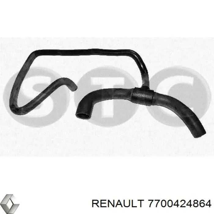 Mangueira (cano derivado) inferior do radiador de esfriamento para Renault Laguna (K56)