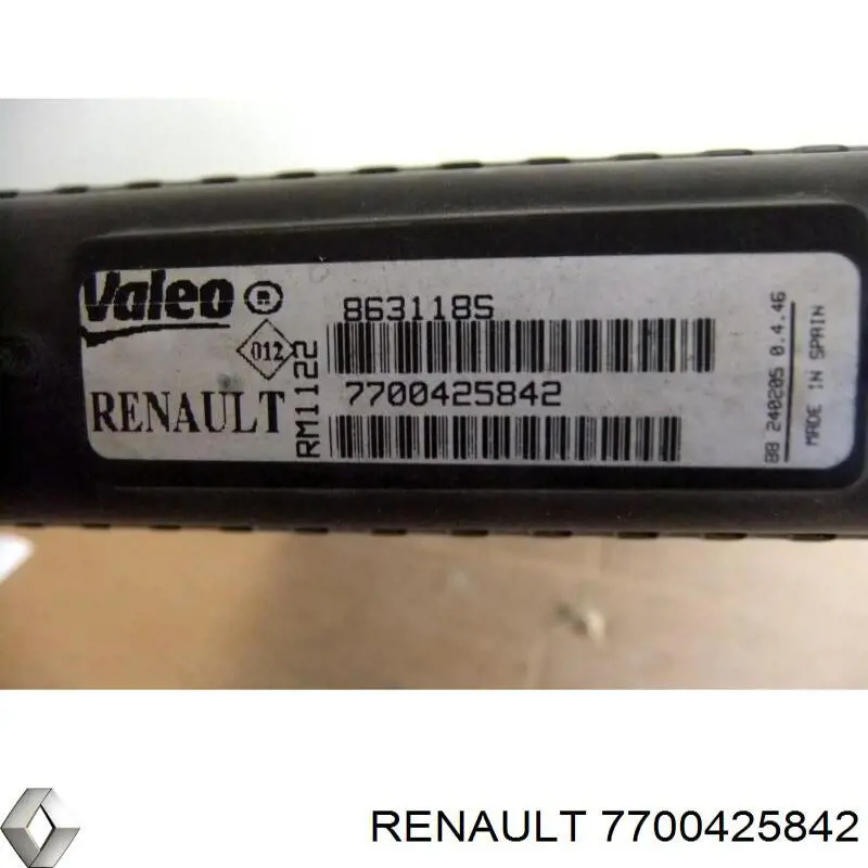 Купить 7700425842 Renault (RVI) Радиатор водяной