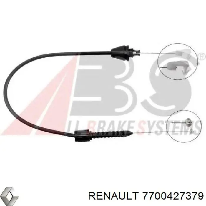 Купить 7700427379 Renault (RVI) Трос газа