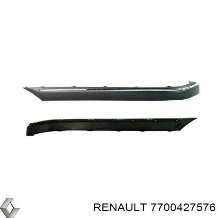 Молдинг бампера заднего левый Renault (RVI) 7700427576