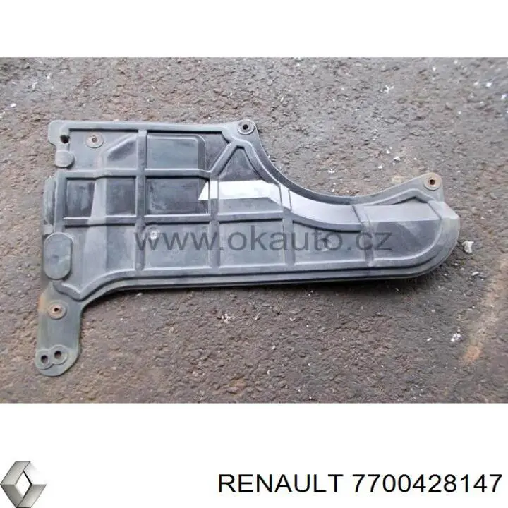 Protección motor izquierda 7700428147 Renault (RVI)