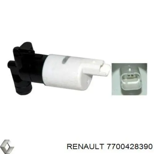 7700428390 Renault (RVI) насос-мотор омывателя стекла переднего