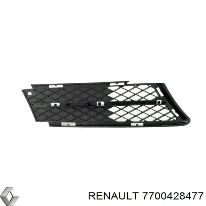 Молдинг переднего бампера, правый Renault (RVI) 7700428477