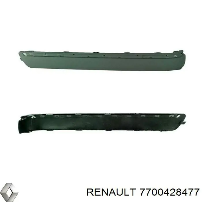 Молдинг бампера переднего правый Renault (RVI) 7700428477 цена, от 12.67 USD