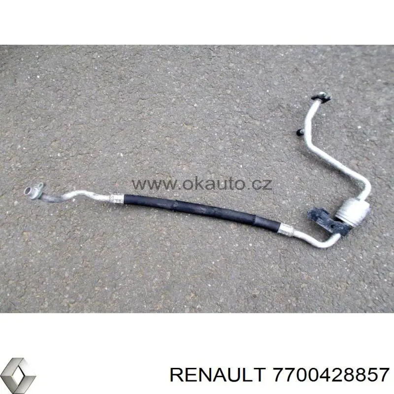 7700428857 RENAULT Tubería de baja / alta presión, aire acondicionado, de evaporador a compresor original y equivalente